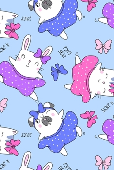 Super Cute Kawaii Dancing Rabbits Cats Pug Dogs Notebook: A notepad perfect for creative writing, note taking, doodling, and more!