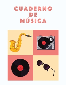 Cuaderno De Musica: Músicos Composición Libro Instrumento Manuscrito Personal Papel Piano Guitarra Estándar 13 Bastón Cuaderno grande / Diario Regalo ... Tapa blanda, Acabado mate (Spanish Edition)