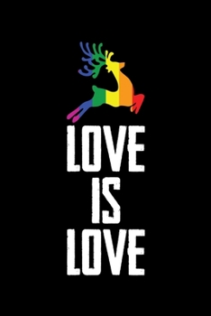 Love Is Love: Christmas Eve Notebook | Gay Xmas Snowman LGBTQ Winter Santa Claus Holiday Pride Season Mini Notepad Gift College Ruled (6"X9")