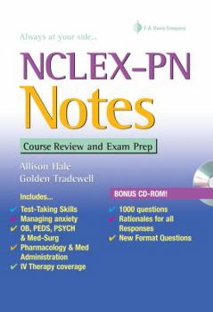 Spiral-bound Nclex-PN Notes: Course Review and Exam Prep Book