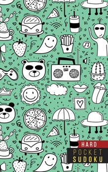 Pocket Sudoku Hard: 158 Hard Sudoku Puzzles with Solutions - Pocket Sudoku Puzzle Books - Large Print Sudoku Puzzle Books For Adults - Sudoku For Seniors - Travel Size - Alien UFO Space Gift Present