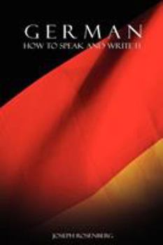 Paperback German: How to Speak and Write It Book