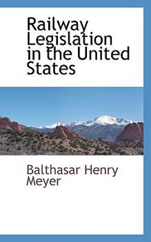 Paperback Railway Legislation in the United States Book
