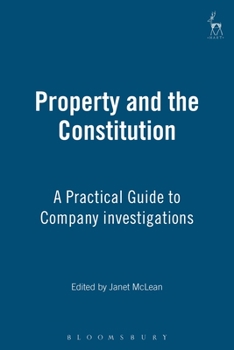 Hardcover Property and the Constitution Book