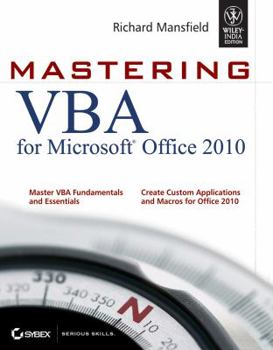 Paperback MASTERING VBA FOR MICROSOFT OFFICE 2010 Book