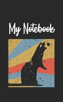 My Notebook: Ferret  Retro And Vintage Style 100 Pages And Lined