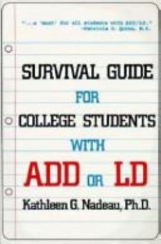 Paperback Survival Guide for College Students With Add or Ld Book