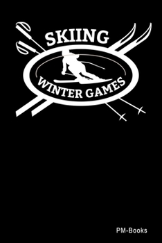Paperback Skiing Winter Games: Kariertes A5 Notizbuch oder Heft f?r Sch?ler, Studenten und Erwachsene Book