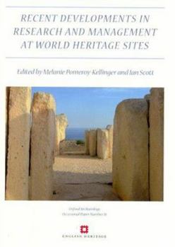 Paperback Recent Developments in the Research and Management at World Heritage Sites Book