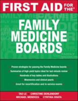 Paperback First Aid for the Family Medicine Boards Book