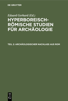 Hardcover Archäologischer Nachlass Aus ROM [German] Book