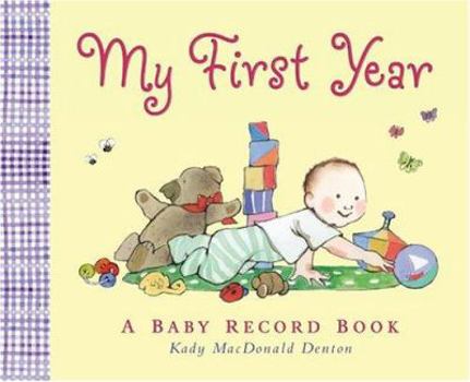 Hardcover My First Year: A Baby Record Book