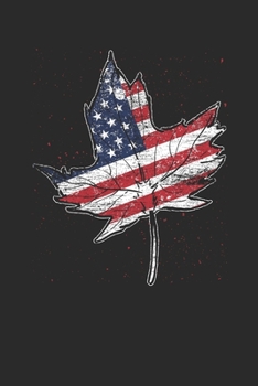 Paperback Maple Leaf USA: Dotted Bullet Notebook (6" x 9" - 120 pages) The United States of America Themed Notebook for Gift, Daily Journals, Di Book
