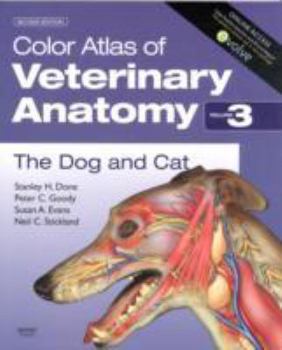 Paperback Color Atlas of Veterinary Anatomy, Volume 3: The Dog & Cat Book