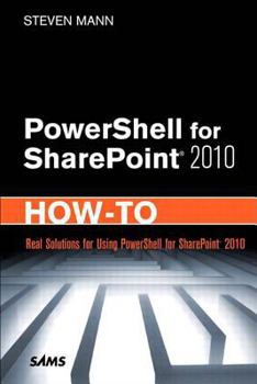 Hardcover Powershell for Sharepoint 2010 How-To Book