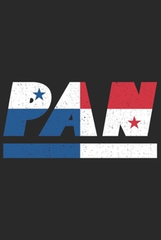 PAN: Panama Notizbuch mit punkteraster 120 Seiten in weiß. Notizheft mit der panamaischen Flagge (German Edition)