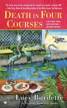 Mass Market Paperback Death in Four Courses: A Key West Food Critic Mystery Book