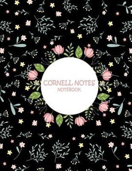 Paperback Cornell Notes Notebook: Black Color, Note Taking Notebook, Cornell Note Taking System Book, US Letter 120 Pages Large Size 8.5" x 11" School a [Large Print] Book