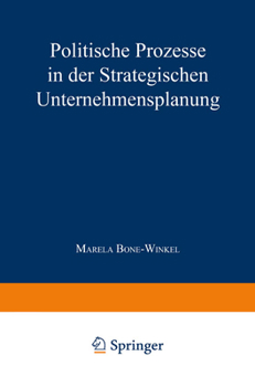Paperback Politische Prozesse in Der Strategischen Unternehmensplanung [German] Book