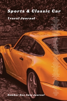 Paperback Sports and Classic Car Travel Journal Book