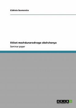 Paperback Etiket mezhdunarodnogo obshchenya [Russian] Book