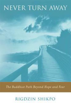 Paperback Never Turn Away: The Buddhist Path Beyond Hope and Fear Book