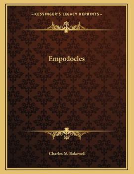 Paperback Empodocles Book