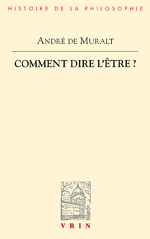 Paperback Comment Dire l'Etre? [French] Book