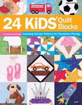 Paperback 24 Kids' Quilt Blocks Book
