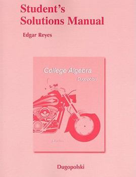 Paperback Student's Solutions Manual for College Algebra Book