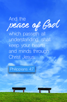 Paperback And the Peace Bulletin (Pkg 100) Funeral Book