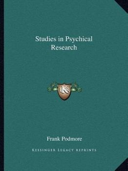 Paperback Studies in Psychical Research Book