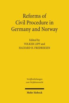 Paperback Reforms of Civil Procedure in Germany and Norway Book