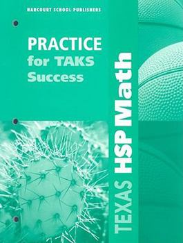 Paperback Texas HSP Math: Practice for TAKS Success, Grade 3 Book