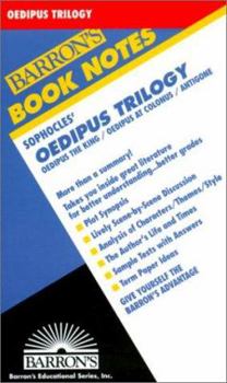 Paperback Sophocles' Oedipus Trilogy (Barron's Book Notes) Book