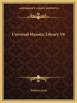 Paperback Universal Masonic Library V6 Book