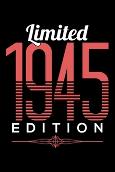 LIMITED 1945 EDITION: Dot Grid Journal, Diary, Notebook, 6x9 inches with 120 Pages.