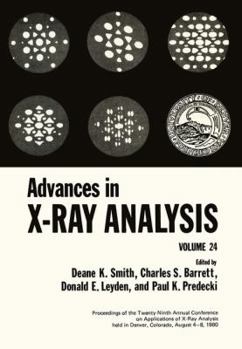 Paperback Advances in X-Ray Analysis: Volume 24 Book