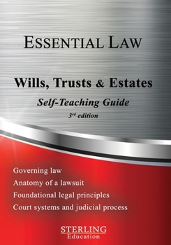 Paperback Wills, Trusts & Estates: Essential Law Self-Teaching Guide Book