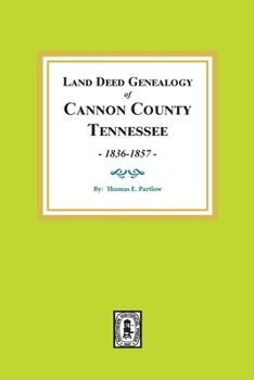 Cannon County, TN. Land Deed Genealogy, 1836-1857
