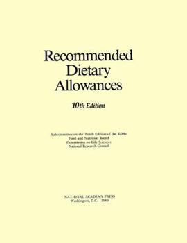 Hardcover Recommended Dietary Allowances: 10th Edition Book