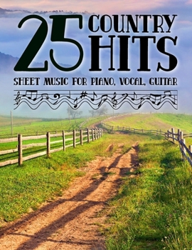 Paperback 25 Country Hits Sheet Music for Piano, Vocal, Guitar Book