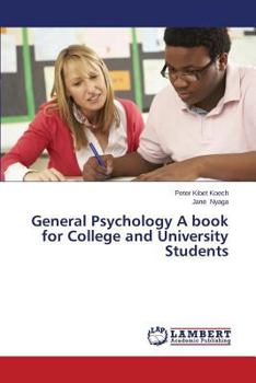 Paperback General Psychology a Book for College and University Students Book