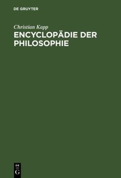 Hardcover Encyclopädie der Philosophie [German] Book
