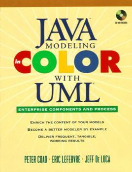 Hardcover Java Modeling in Color with UML: Enterprise Components and Process [With CDROM] Book
