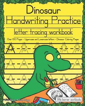 Paperback Dinosaur Handwriting Practice: Letter Tracing Workbook Book