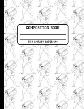 Composition Book Graph Paper 4x4: Trendy Hercules Archery Back to School Quad Writing Notebook for Students and Teachers in 8.5 x 11 Inches