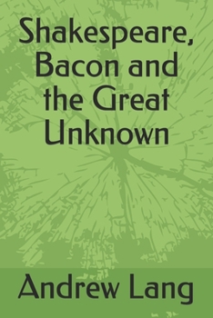 Paperback Shakespeare, Bacon and the Great Unknown Book