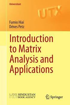 Paperback Introduction to Matrix Analysis and Applications Book