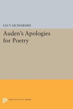 Paperback Auden's Apologies for Poetry Book